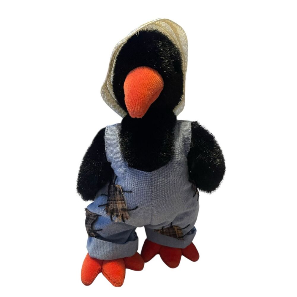 New TY Kids Multicolor Attic Treasures Collection Cawley Crow Plush Retired 9"